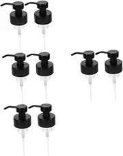 Zerodeko 8 Pcs Foam Soap Dispenser Lotion Dispenser Pump Bottles Jar Syrup Dispenser Soap Dispenser Pump Bottle Pump Head Mason Jar Pump Head Shampoo Dispenser Pump Black Stainless Steel