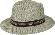 [Bailey] Men's Westfield Paper Straw Fedora Hat, Camo, Large
