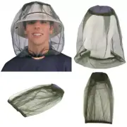 4pc Outdoor Hiking Face Protector Fishing Cap Anti Mosquito Net Camping Head Net