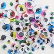 120pcs - 3 Different Sizes - Adhesive Colored Eyelashes Joggle Wiggly Eyes