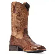 Ariat Men's Full-Quill Ostrich Exotic Western Boot Wide Square Toe-10042475