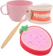 ADOCARN Boys and Girls' Toothbrushing Toys Set Kit for Toddlers Teeth Cleaning Educational Toy Safe Engaging Playset