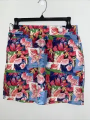 NWT Kyodan Floral women's Patchwork Print Golf Skort Summer Mix Floral pockets