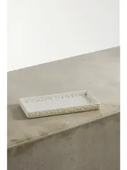 [MARLOE MARLOE] MARLOE MARLOE - + Net Sustain Glazed Ceramic Tray - Off-white - One size One size Off-white
