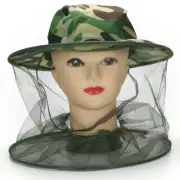 Mosquito Green Camouflage Insect Bug Mesh Head Net Face Protector Hat n KABTAU