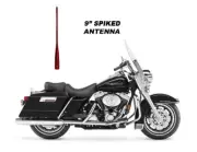 VMS 9" RED SPIKED ANTENNA FOR HARLEY DAVIDSON ROAD KING