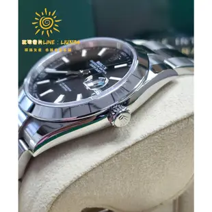 ROLEX 勞力士 126300 黑面 白鋼 21.05 板帶 Datejust 41mm 126334