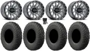 Raceline Trophy 15x7 Wheels Gy 32" Gripper T/R/K Tires Can-Am Renegade Outlander