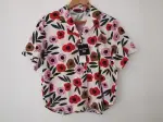 BNWT Uniqlo x Marimekko Retro Floral Print Oversized Shirt Size Small * NEW