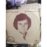 ＜LP 黑膠唱片＞NEIL DIAMOND YOU DON'T BRING ME 合眾唱片│0562