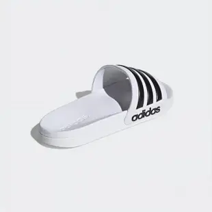 【adidas 愛迪達】運動鞋 拖鞋 男鞋 女鞋 白 ADILETTE SHOWER(GZ5921)