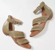 Miz Mooz - Leather Heeled Sandals - Cassie - Sage Green - Select Size
