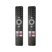 2 Pcs Universal Smart TVs Remote Control for DEXP, Viomi, CHIQ - for Multiple Models,Infrared Black