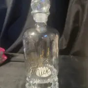 Christmas Jolly Old Saint Nick Decanter 9" Bottle (NEW)