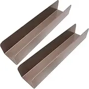 WADY 2Pcs U-Shape Non-Stick Biscuit Cake Bread Mold Baguette Toast Mould, Carbon Steel Rectangle Cake Pan Cranberry Cookies Molds for Kitchen Baking (Champagne)