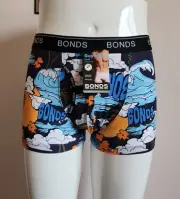 Bonds Mens MX3N L2P Beach Wave Printed GuyFront Trunk Brief Size M New
