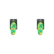 2x Dudley's World Of Pets Plush Flip Flop Pet/Dog/Cat Interactive Chew Toy Asstd