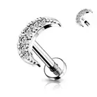 Piercing Labret Ear Croisant Moon