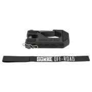 Borne Off-Road Winch Hook & Hand Strap, Black