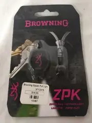 Browning Black/Pink Zipper Pull Keychain 13 Lumens Flashlight 3713375