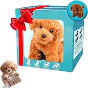 Electronic Interactive Stuffed Dog Plush, My Realistic Robot Puppy Dog, Features Sounds and Reactions - Walking, Barking, Tail Wagging, Boys Girls Birthday Present 2 3 4 5 Years Old