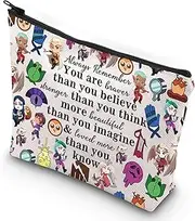 G2TUP Luz Noceda Cosmetic Bag Eda & Luz Fans Gift You Are Braver Stronger Beautiful Than You Know Zipper Pouch Bag Amity Blight Merch, You Braver Owl H, 无