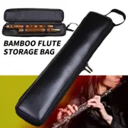 Faux Leather Bamboo Flute Storage Bag Single Pack Musical Instrument Case 1x