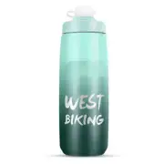 Bicycle Water Bottle Portable Outdoor Cycling Water Cup Dark Green Gradient (750