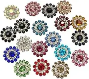 TEHAUX 100pcs Large Rhinestones for DIY Jewelry Embellishments Flatback Buttons for Craft Projects