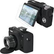 VOVMOEYA Camera Case For Canon Powershot G7 X Mark III With 2PCS Screen Protector，Full Pritection Soft G7X III Silicone Case Detachable Lens Cover Protective Cover For Canon G7XIII G7X3-Black