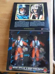 Star Wars Wedge Antilles & Biggs Darklighter In Rebel Pilot Gear 12" Figures