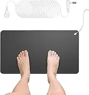 Grounding Mat With 15ft Cord, Earth Therapy Pad Kit for Foot, Computer, Sleep, Pet (23.6x13 Inch)