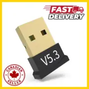USB Bluetooth 5.3 Adapter Wireless Dongle Receiver Transmitter for PC Laptop