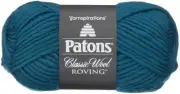 6 Pack Patons Classic Wool Roving Yarn-Pacific Teal 241077-77203