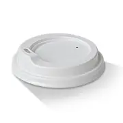 80mm White Sipper Lids for 6oz 8oz Coffee Cups Disposable Takeaway (1000 units)