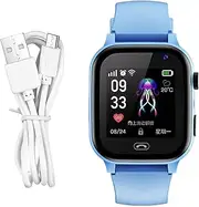 Kids Smart Watch, Educational Children Phone Watch, GPS Tracking Watch, 4G Kids Watch with Camera, Flashlight, and Rechargeable Battery for Safety and Communication (1 Piece)