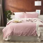 Essentials Vintage Stone Washed Reversible Rose European Pillowcase by Renee
