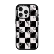 iPhone 16 Pro Impact Case MagSafe Compatible Witchy Checkered Print