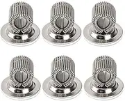 6 Pcs Adhesive Pen Holder Clips Manganese Steel Hard Hat Pencil Holder with Adjustable Spring Loop Stick On Smart Pen Clip for Hardhat Wall Refrigerator Whiteboard Bulletin Board Erase Board