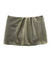 Alexander McQueen Double Mesh Mini Skirt IT40 Green