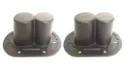 2 Dual Port Metal DJ/PA Tripod Speaker Stand Internal Adapter 10° & 0° Top Hat