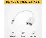 AUX Jack Male To USB 2.0 Female Cable