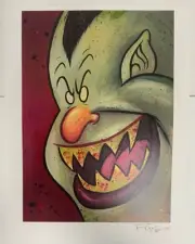 Frank Forte Signed 8.5x11 Inch Print Cartoony Vampire Asylum Press