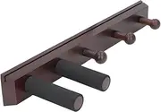 Guitar Wall Mount Rack Wooden Instrument Display Hanger with Pick Holder Sponge for Acoustic Electric Guitars