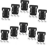 LABRIMP 10Pcs Battery Holders for Lithium Ion Batteries Wall Mounted Storage Racks Durable Stands for Easy Installation for Workshop and Garage Use
