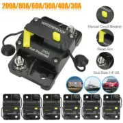 30-300 Amp Car Circuit Breaker Fuse Reset DC Car Boat Auto Waterproof 12V-48V