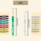 18 Sizes Crochet Hook Set 0.8mm-6mm Crochet Kit Ergonomic Crochet Needles DemaE