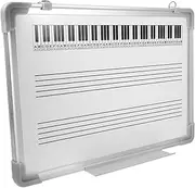 NUOBESTY Musical Notes Whiteboard Staff Writing Pad Reusable Dry Erase Board Ideal for Music Education