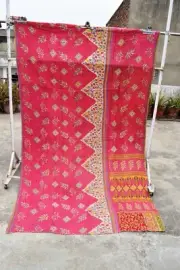 Kantha Summer Bedspread, Kantha Blanket, Antique Bedding, Lightweight Quilts