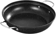 GREENADSCAPE Round Stainless Steel Cooking Pot with Double Handles Versatile Wok for Hot Pot Soup Simmering and Porridge Making Easy Clean Kitchen Essential
